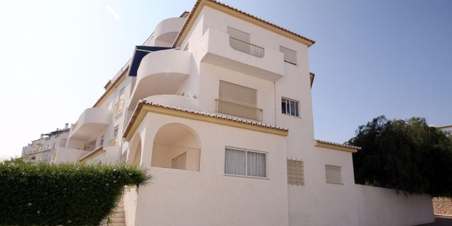 General view showing the ground-floor apartment in Praia Da Luz, Portugal, from which Madeleine McCann went missing on May 3.
