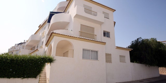 General view showing the ground-floor apartment in Praia Da Luz, Portugal, from which Madeleine McCann went missing on May 3.