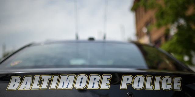 Un vehículo de la policía de Baltimore se ve el jueves 4 de mayo de 2017 en Baltimore, MD.