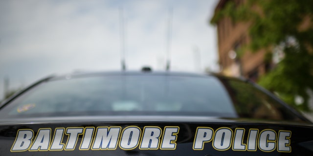 A Baltimore Police vehicle is seen on Thursday, May 4, 2017, in Baltimore, MD. 