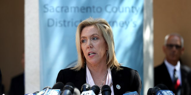 Sacramento district attorney Anne Marie Schubert on April 25, 2018, in Sacramento, California. (Photo by Justin Sullivan/Getty Images)