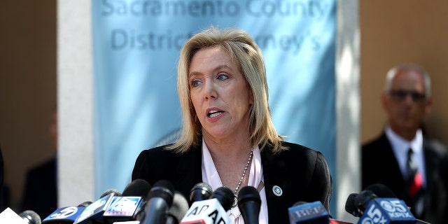 Sacramento district attorney Anne Marie Schubert on April 25, 2018, in Sacramento, California. (Photo by Justin Sullivan/Getty Images)