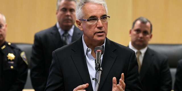 San Francisco Police Chief George Gascon speaks during a news conference at the San Francisco Hall of Justice May 5, 2010 in San Francisco, California.