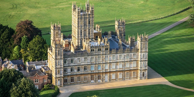 Highclere Castle, the country seat of the Earl of Carnarvon, which was also the location for the television program "Downton Abbey."