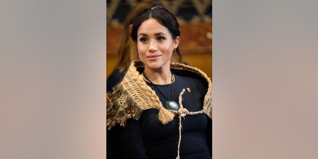 Meghan, Duchess of Sussex visits Te Papaiouru Marae for a formal powhiri and luncheon on Oct. 31, 2018, in Rotorua, New Zealand.