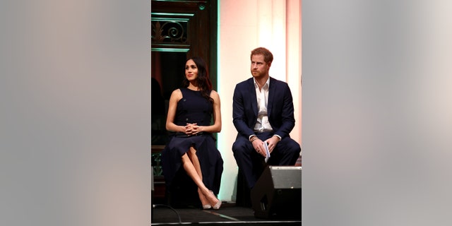 Meghan, Duchess of Sussex and Prince Harry, Duke of Sussex attend the Auckland War Memorial Museum for a reception hosted by Prime Minister Jacinda Ardern on Oct. 30, 2018, in Auckland, New Zealand.
