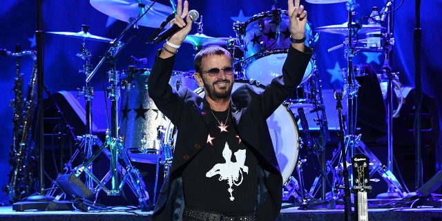 Ringo Starr performs with his All-Starr Band at Planet Hollywood Resort and Casino on Oct. 20, 2017, in Las Vegas, Nevada.