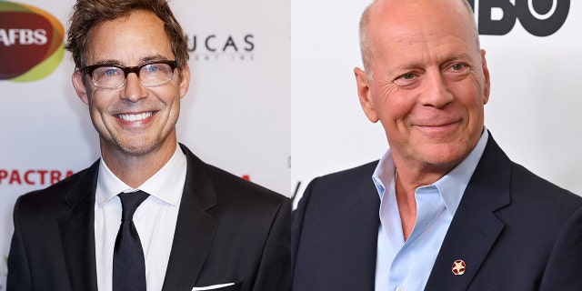 Tom Cavanagh (left) worked alongside Bruce Willis in "Corrective Measures."
