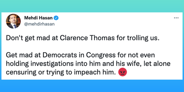 MSNBC host Mehdi Hasan unloads on SCOTUS Justice Thomas for his remarks on the court's leaked opinion.