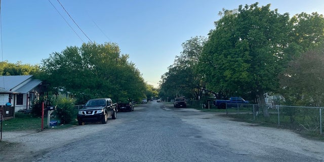A view of the street where Miguel Zamora lives in Uvalde, Texas. He told Fox News Digital he heard a vehicle crash Tuesday and thought the driver was an illegal immigrant before later finding out it was Salvador Ramos.