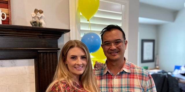Quan Nguyen, a former Vietnam refugee and American combat veteran, spent two months volunteering in Ukraine, while his wife Amy ran their nonprofit's logistics and social media at their Utah home. (Ashley Soriano/Fox News)