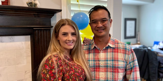 Quan Nguyen, a former Vietnam refugee and American combat veteran, spent two months volunteering in Ukraine, while his wife Amy ran their nonprofit's logistics and social media at their Utah home. (Ashley Soriano/Fox News)