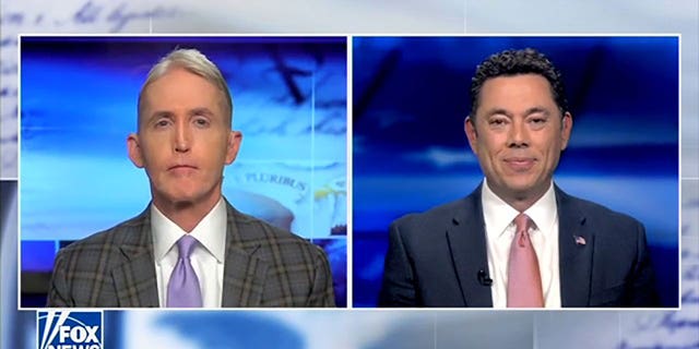 Jason Chaffetz appearing on "Sunday Night in America with Trey Gowdy" on May 22, 2022.