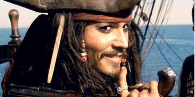 Johnny Depp previously starred as Captain Jack Sparrow in the "Pirates of the Caribbean" franchise.