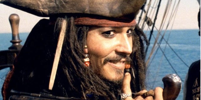 Johnny Depp previously starred as Captain Jack Sparrow in the "Pirates of the Caribbean" franchise.