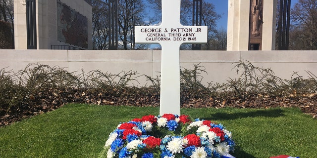 Gen. George S. Patton is buried at the Luxembourg American Cemetery alongside over 5,000 other American soldiers killed in action in World War II.