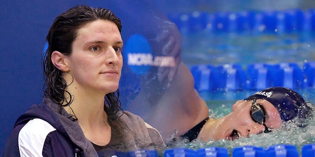 Ria Thomas, a transgender athlete at the University of Pennsylvania, will swim in a 500-meter freestyle qualifier at the NCAA Swimming and Diving Championships at the Georgia Institute of Technology in Atlanta on Thursday, March 17, 2022.