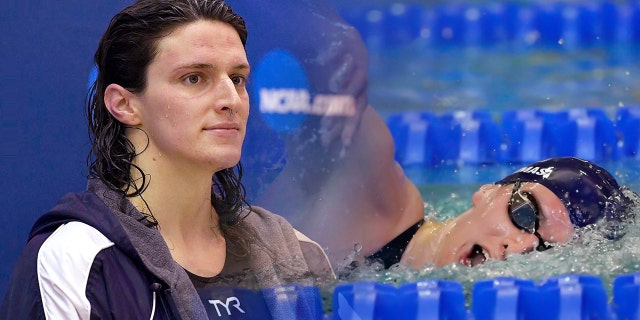 University of Pennsylvania transgender athlete Lia Thomas swims in a preliminary heat for the 500 meter freestyle at the NCAA Swimming and Diving Championships Thursday, March 17, 2022, at Georgia Tech in Atlanta.