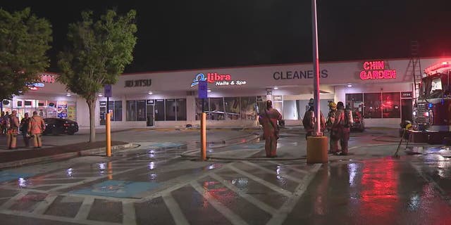 Seven people were injured in an explosion at a shopping center just outside Baltimore Monday night May 16, 2022.
