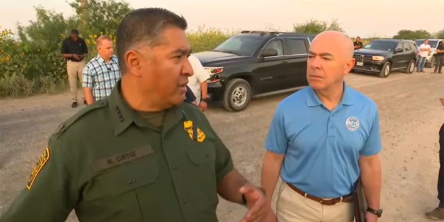 Homeland Security Secretary Alejandro Mayorkas visited the U.S. southern border, Tuesday, May 17, 2022.