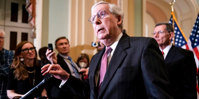 Mitch McConnell asked Sen. John Cornyn to talk with Democrats about gun legislation, saying he was "hopeful" something would come out of it. 