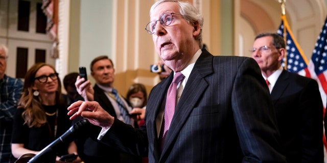 Mitch McConnell asked Sen. John Cornyn to talk with Democrats about gun legislation, saying he was "hopeful" something would come out of it. AP Photo/J. Scott Applewhite