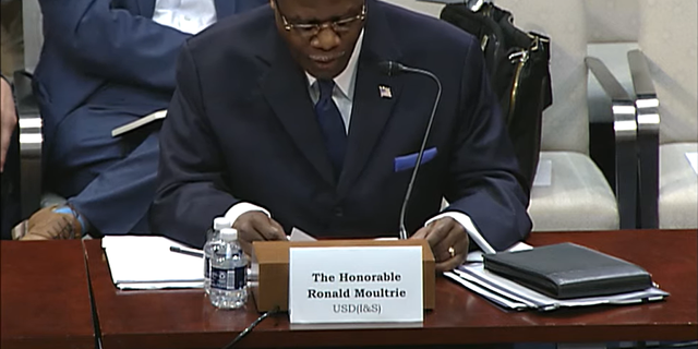 Under Secretary of Defense for Intelligence and Security Ronald S. Moultrie testifies before the House Intelligence Counterterrorism, Counterintelligence, and Counterproliferation Subcommittee on May 17, 2022, in a hearing on UFOs. (House Intelligence Counterterrorism, Counterintelligence, and Counterproliferation Subcommittee/Youtube)