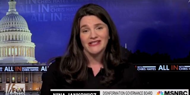 Nina Jankowicz complained about 'pause' of Disinfo Board on MSNBC as well.