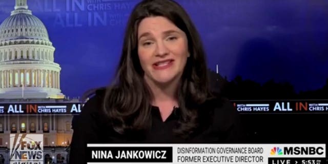 Nina Jankowicz complained about 'pause' of Disinfo Board on MSNBC.