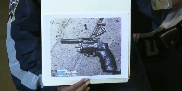 NYPD released a photo of the gun allegedly used to shoot an EMT inside an ambulance. 