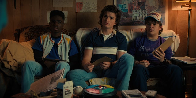 Starring in "Stranger Things" are, from left, Caleb McLaughlin, Joe Keery and Gaten Matarazzo.