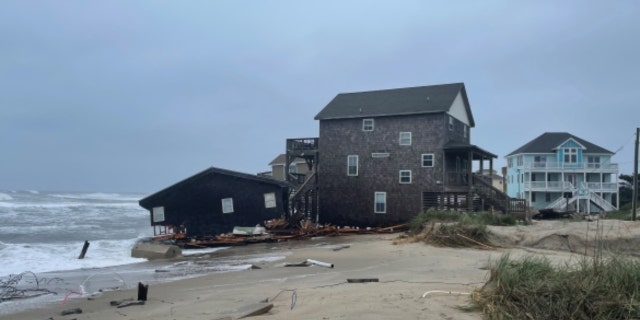 Cape Hatteras National Seashore confirmed reports of an unoccupied house collapse at 24235 Ocean Drive, Rodanthe, N.C.