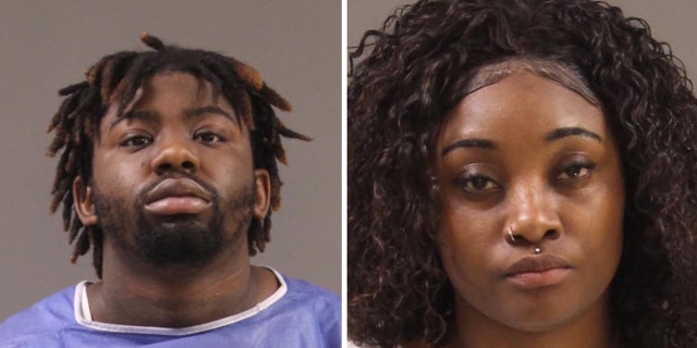 Elijah Simmons (left) and Caresa McFarland (right) were arrested and charged in connection with the shooting of a 13-year-old boy. (Philadelphia Police Department)