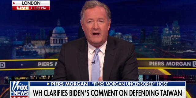 Piers Morgan says adult film star Stormy Daniels pulled out of a planned interview.