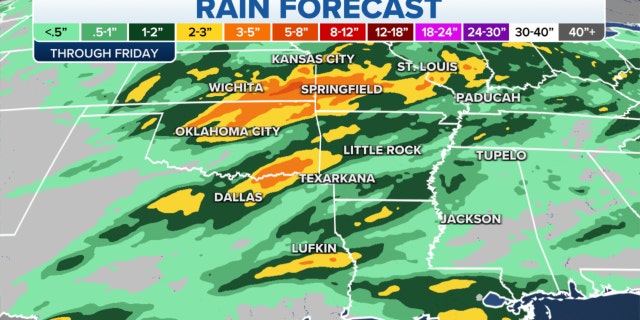 Plains rain forecast