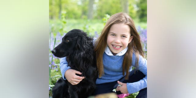 Britain's William and Kate shared a photo of their daughter Princess Charlotte on Sunday to mark her seventh birthday. Charlotte turns seven on May 2, 2022.