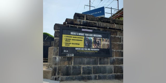 The Republican Governors Association has posted five billboards in Delaware targeting President Biden's response to the border.