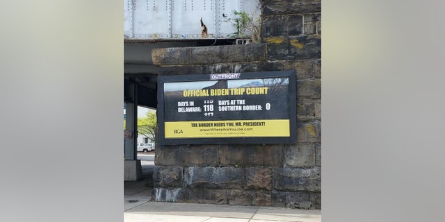 The Republican Governors Association has posted five billboards in Delaware targeting President Biden's response to the border.