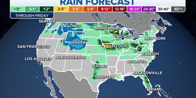 U.S. rain forecast