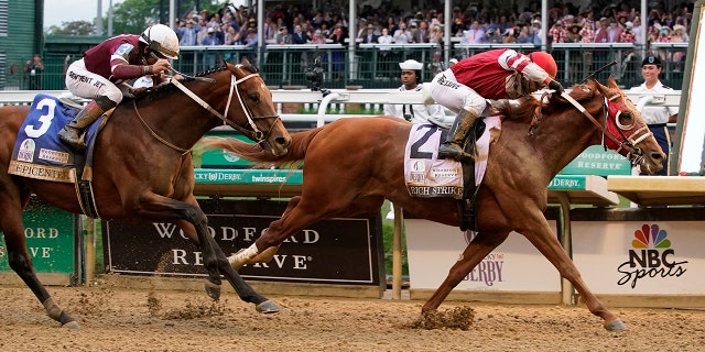Kentucky Derby 2022 Results: Rich Strike Pulls Off Upset in First Leg of Triple Crown 1 Rich Strike (21), with Sonny Leon aboard, beats Epicenter (3), with Joel Rosario aboard, at the finish line to win the 148th running of the Kentucky Derby horse race at Churchill Downs Saturday, May 7, 2022, in Louisville, Ky.