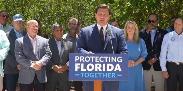 Florida Gov. Ron DeSantis gathered an endorsement from a former mayor and current county commissioner in Palm Baech County. 