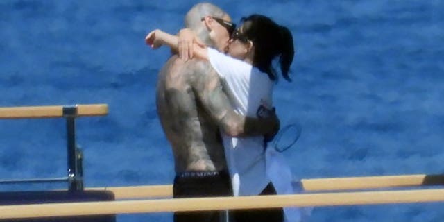 Kourtney Kardashian and Travis Barker are in Italy ahead of their wedding ceremony.