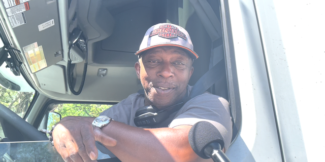 Edward, truck driver of 15 years, tells Fox News drivers "cannot afford to drive our vehicles" due to price hikes on diesel (Fox News Digital)