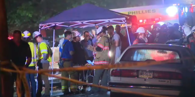 Investigators raced to the scene of the explosion.