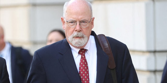 Special Counsel John Durham departs the U.S. Federal Courthouse after opening arguments in the trial of attorney Michael Sussmann.