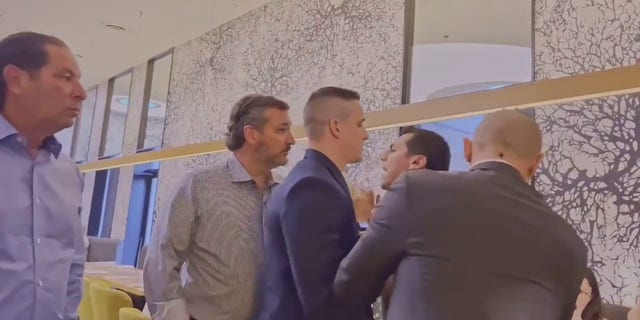 Indivisible Houston activist Benjamin Hernandez confronted Sen. Ted Cruz, R-Texas, at a restaurant after Cruz spoke at the NRA convention. 