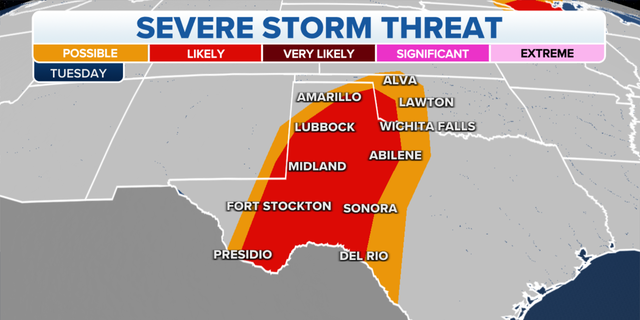 Texas severe storm threat