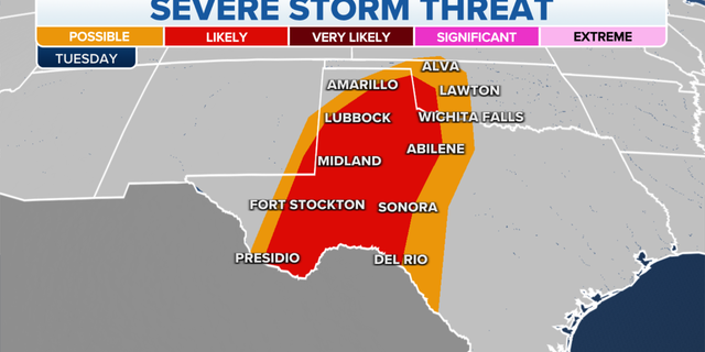 Texas severe storm threat