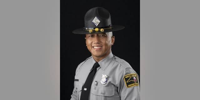 North Carolina State Highway Patrol Trooper Cody Thao used his own car to stop a suspected drunk driver from entering an interstate going the wrong way.