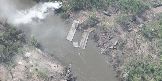 The U.K. says pontoon bridges were destroyed during the failed crossing.